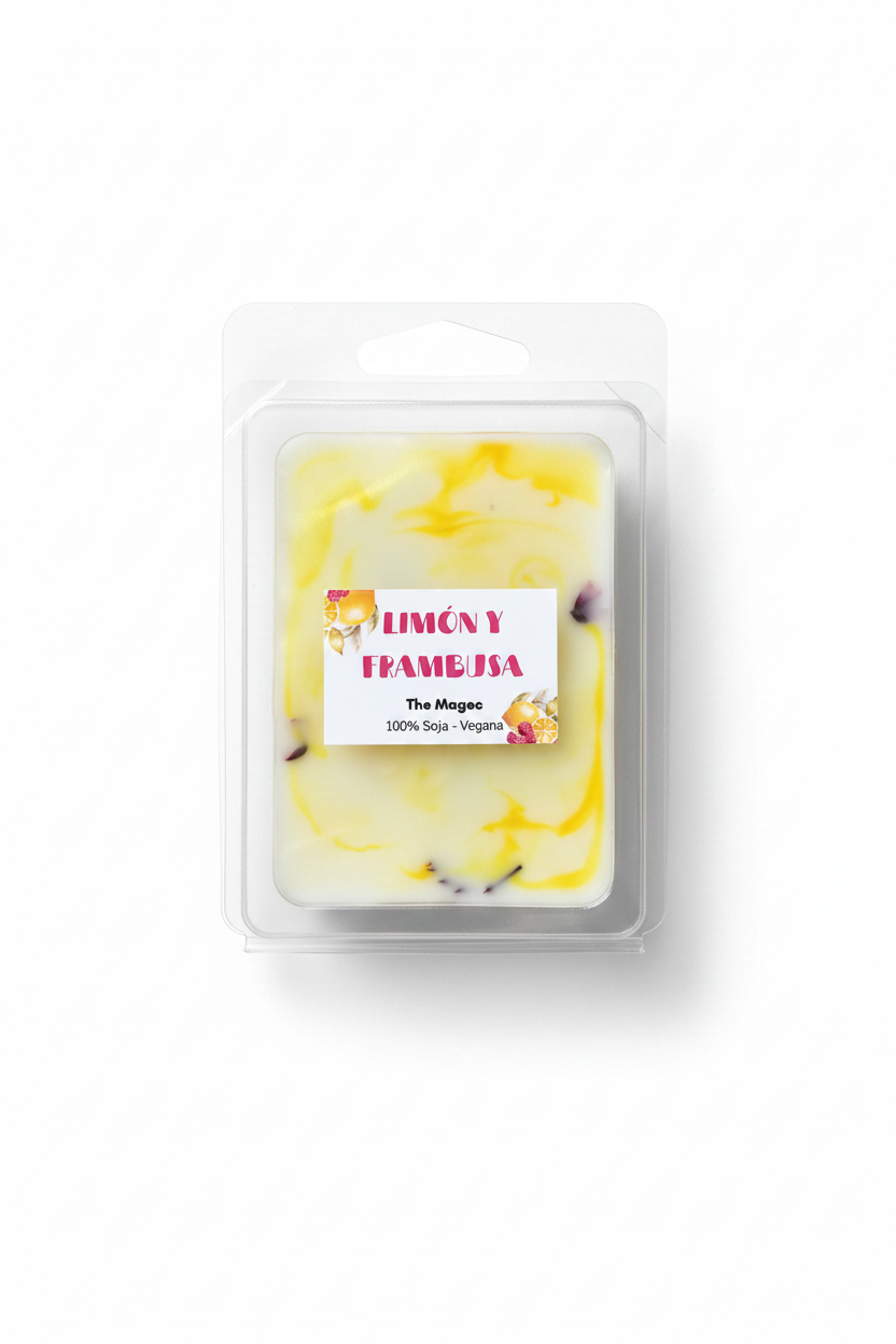 Tableta Wax Melts Limón y Frambuesa The Magec