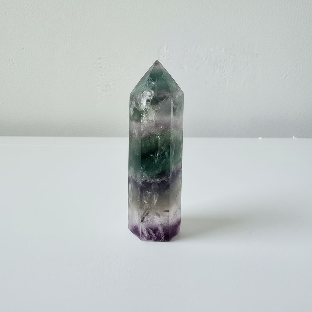 Punta de Fluorita - fondo blanco 1:1