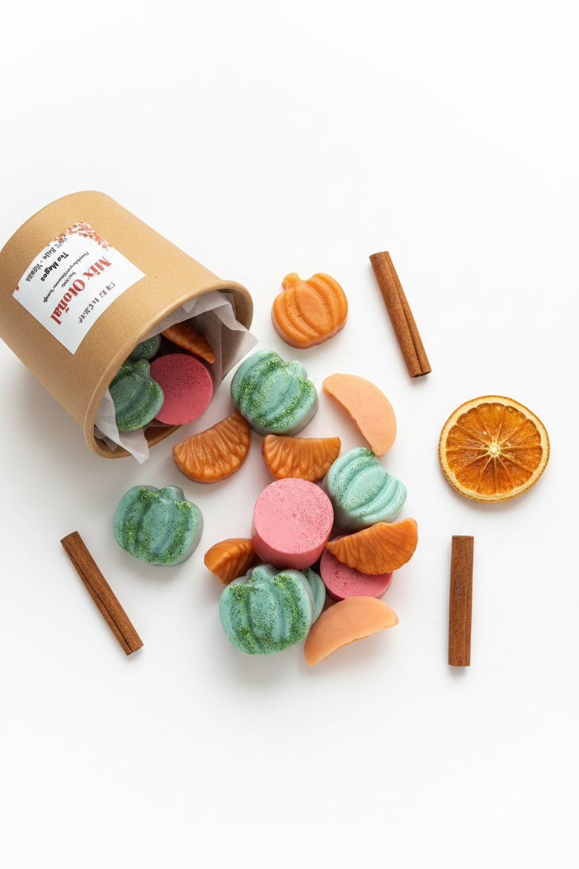 Mix Otoñal flat lay wax melts otoñales