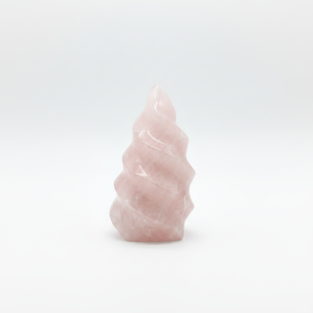 Cuerno Unicornio Cuarzo Rosa - fondo blanco 1:1