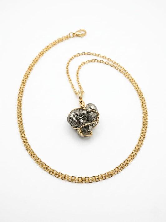 Collar Pirita en Bruto