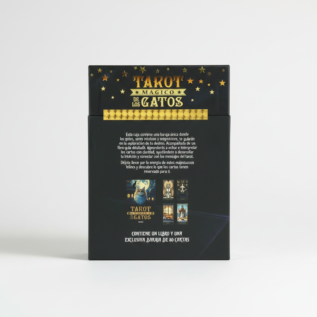 Tarot Mágico de los Gatos - Contraportada