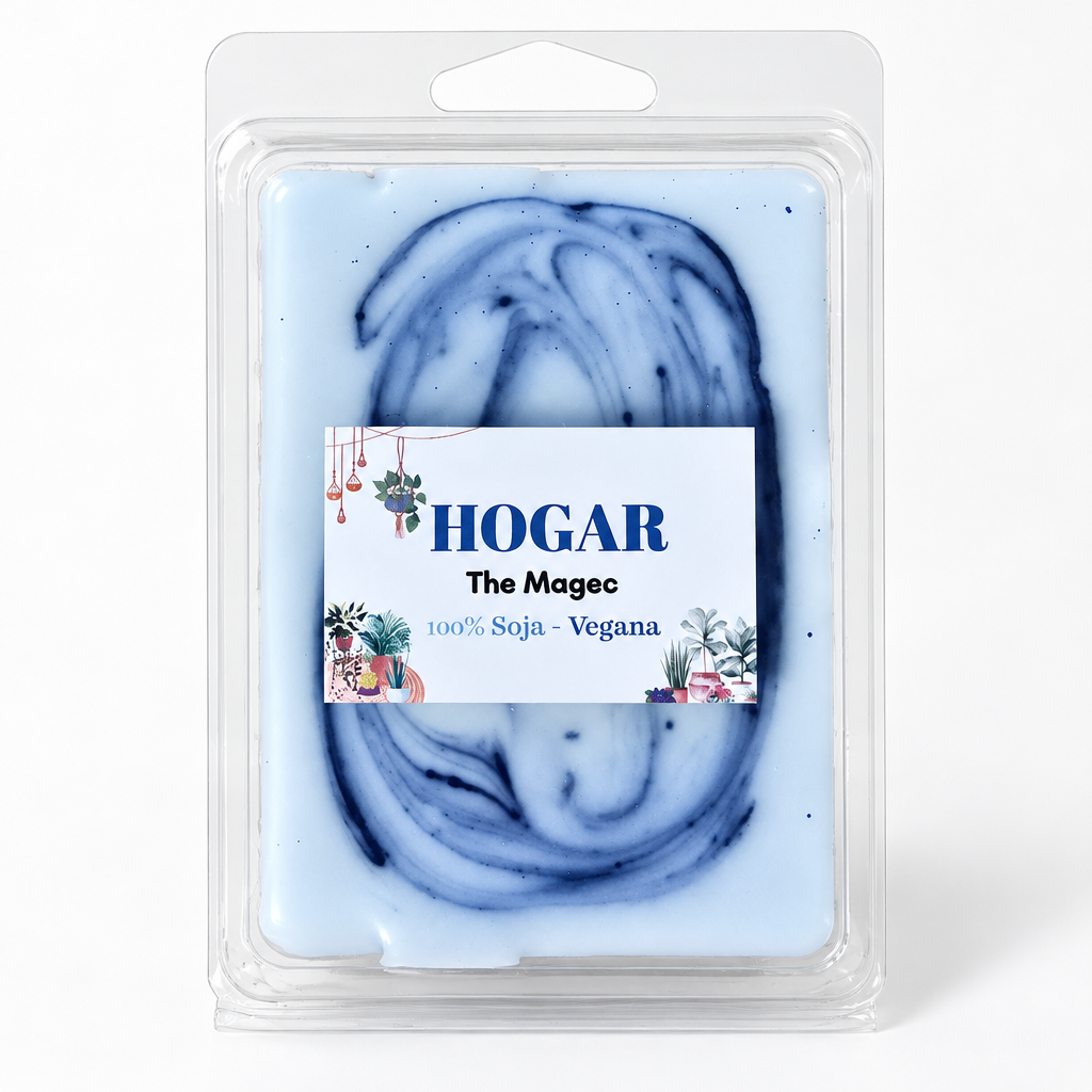 Wax melts Hogar de The Magec sobre fondo blanco
