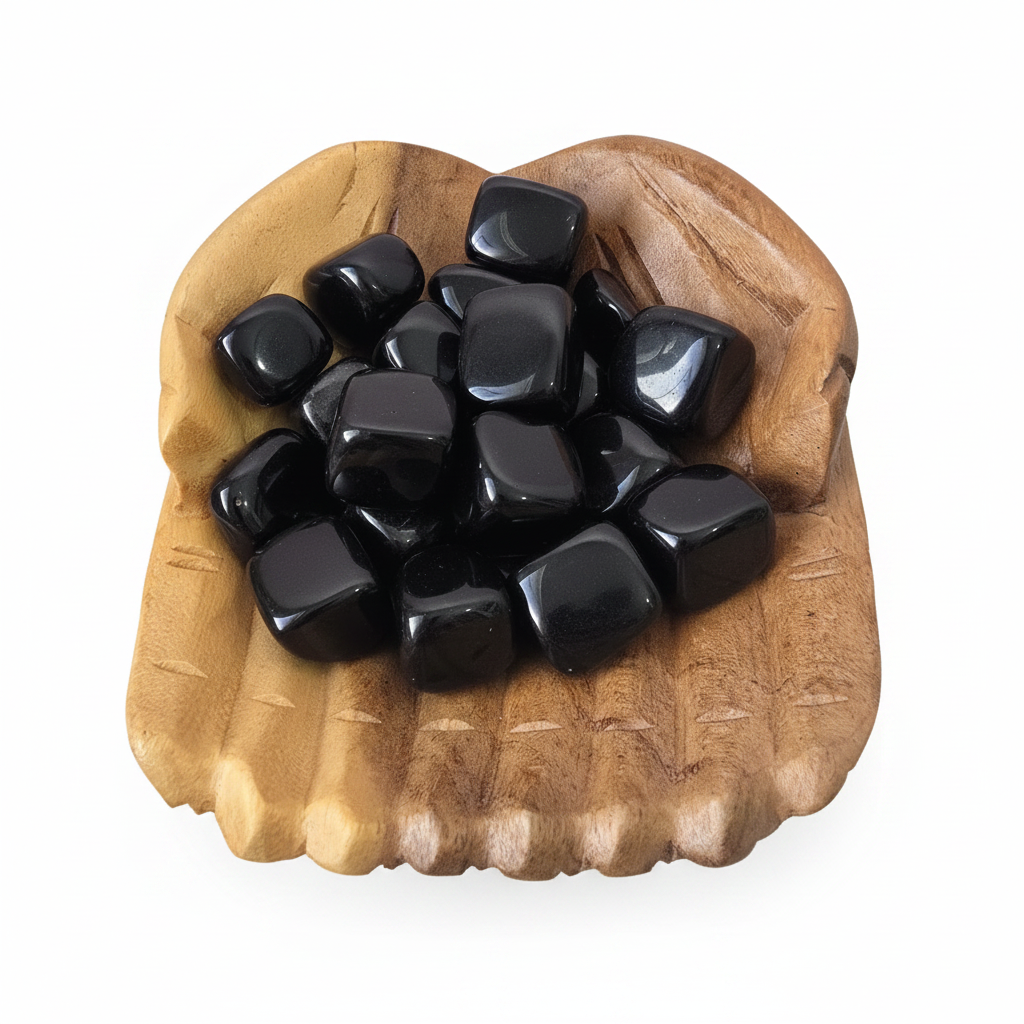 Ónix negro rodado natural