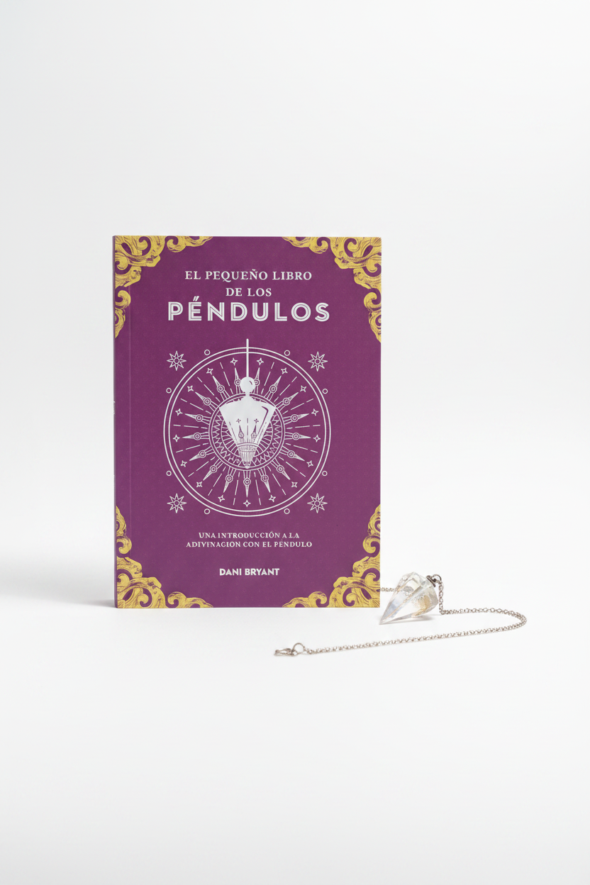 El Pequeño Libro de los Péndulos con péndulo de cristal