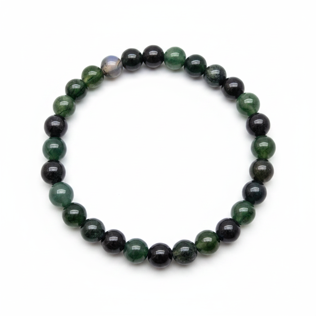 Pulsera de Ágata Musgosa 6mm
