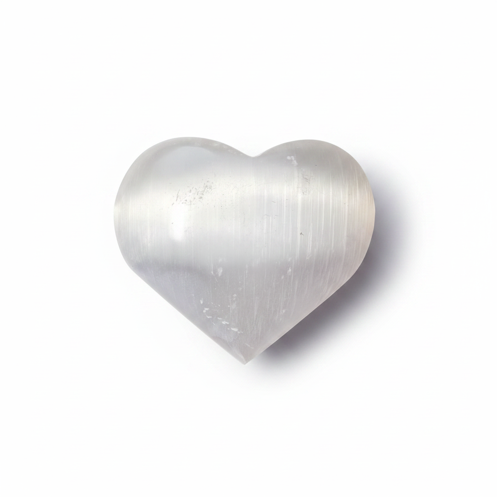 Corazón de Selenita - Pieza Única 6,5cm