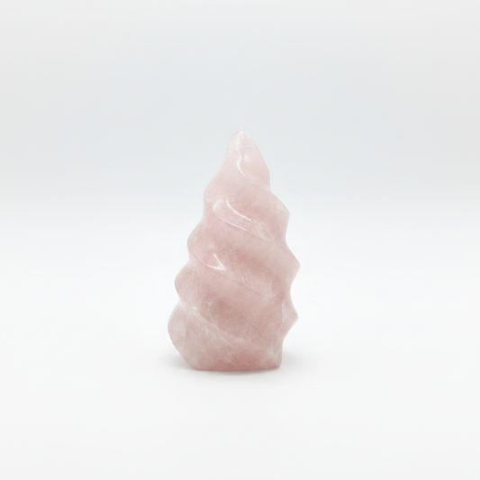 Cuerno Unicornio Cuarzo Rosa - fondo blanco 1:1