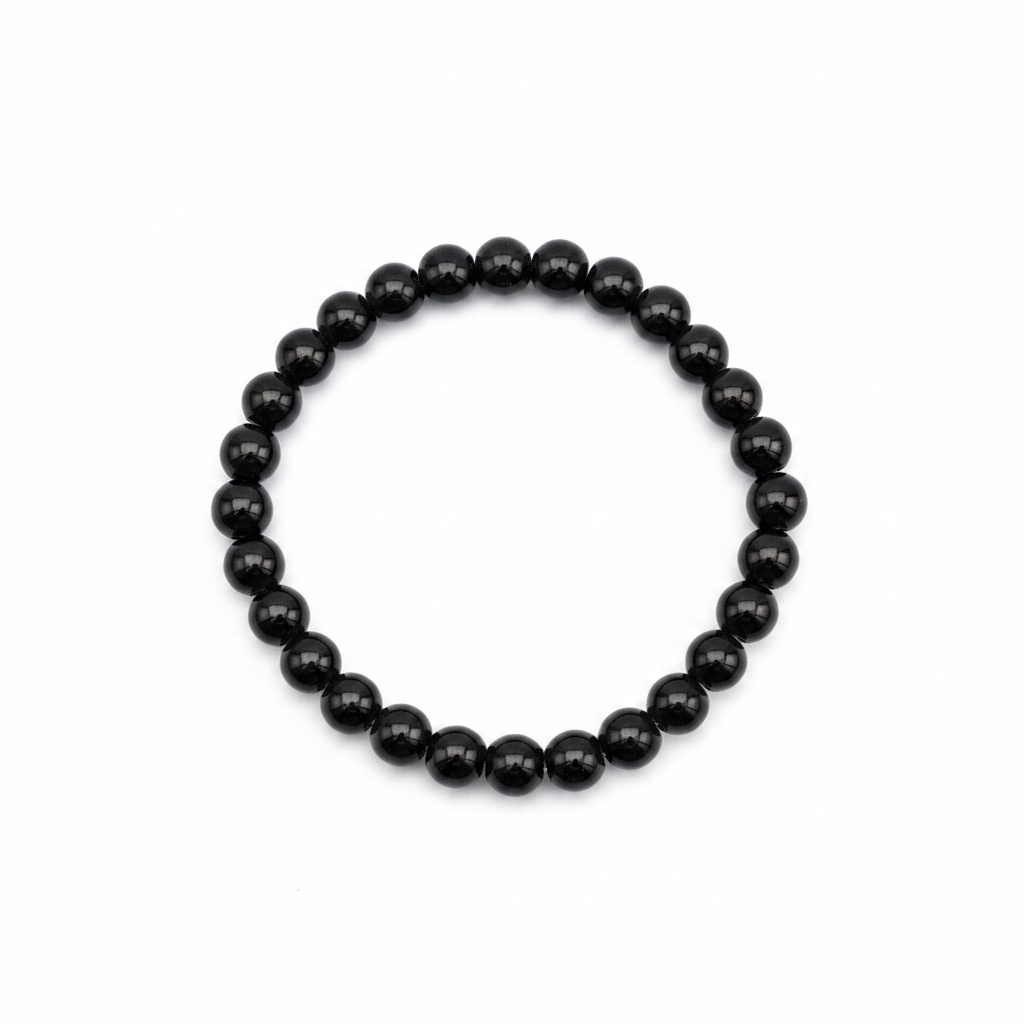 Pulsera Turmalina Negra 6mm