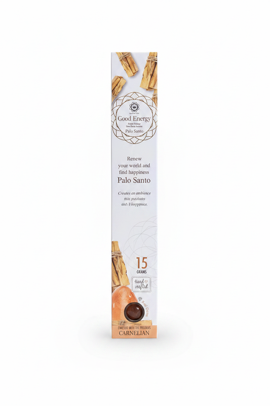 Incienso Good Energy Palo Santo con Cornalina