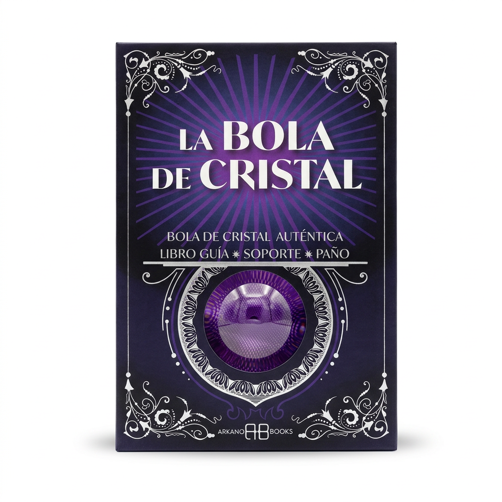 La bola de cristal · Pack con libro, soporte y paño