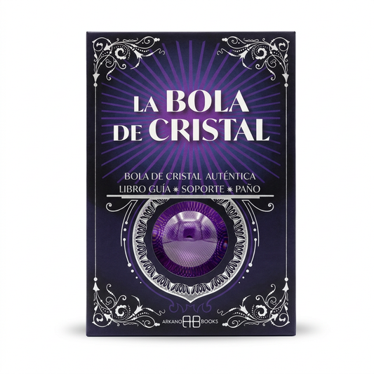 La bola de cristal · Pack con libro, soporte y paño