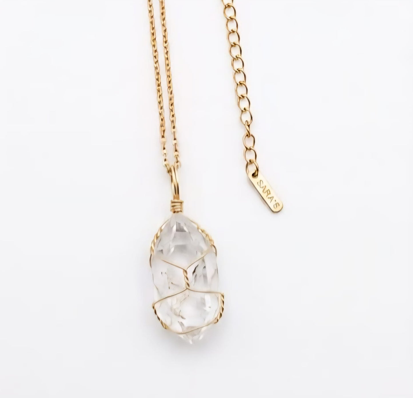 Collar Cuarzo Cristal en Bruto